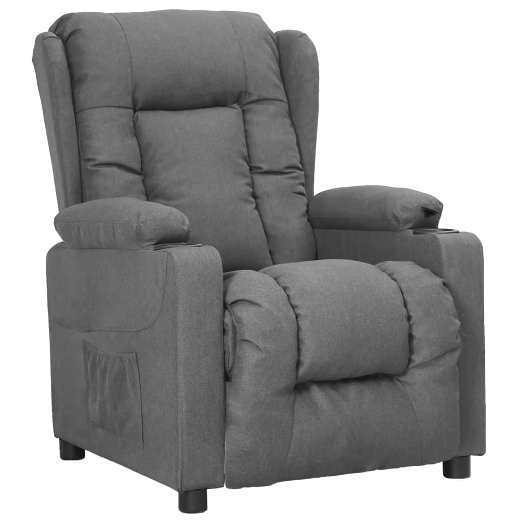 Fauteuil inclinable Gris clair Tissu - XIOS