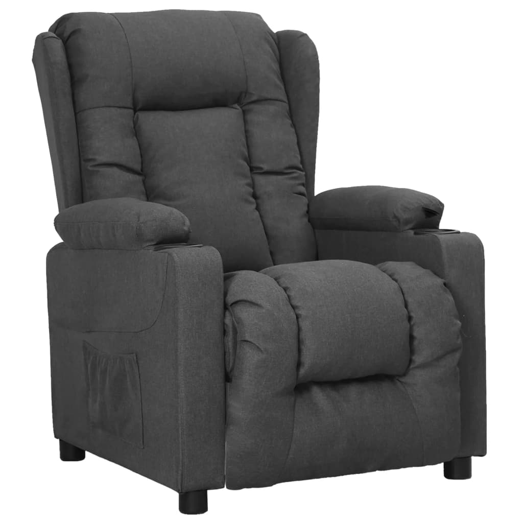 Fauteuil inclinable Gris foncé Tissu - XIOS