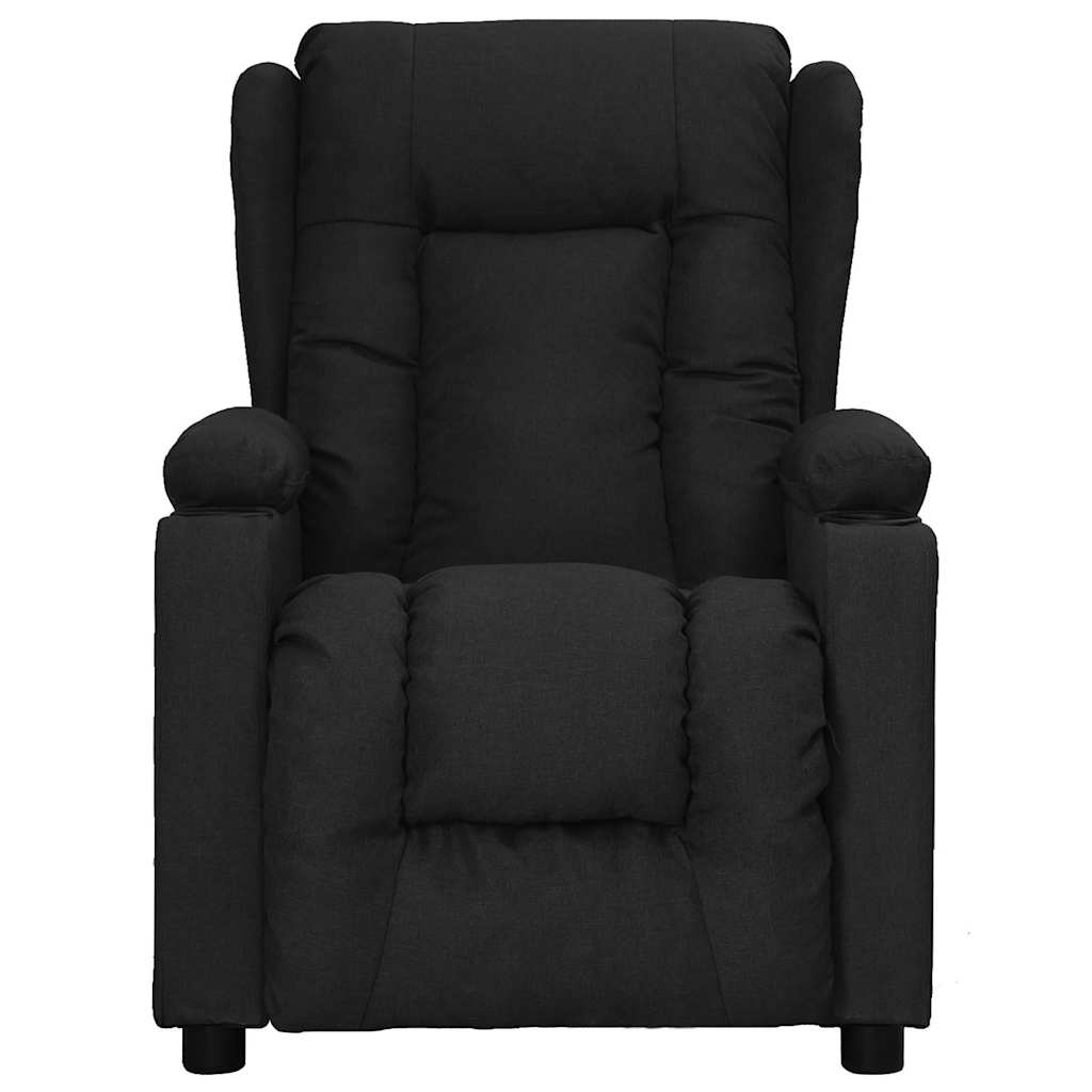 Fauteuil inclinable Noir Tissu
