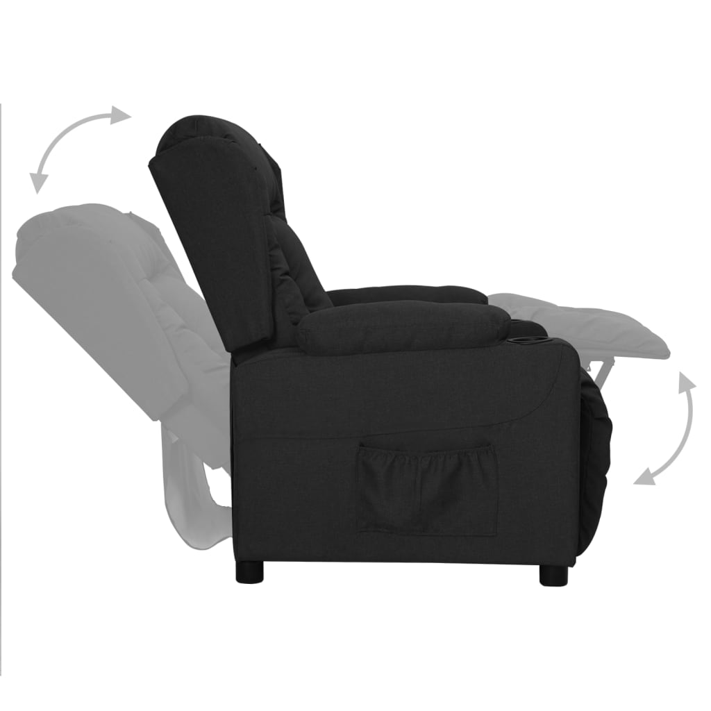 Fauteuil inclinable Noir Tissu - XIOS