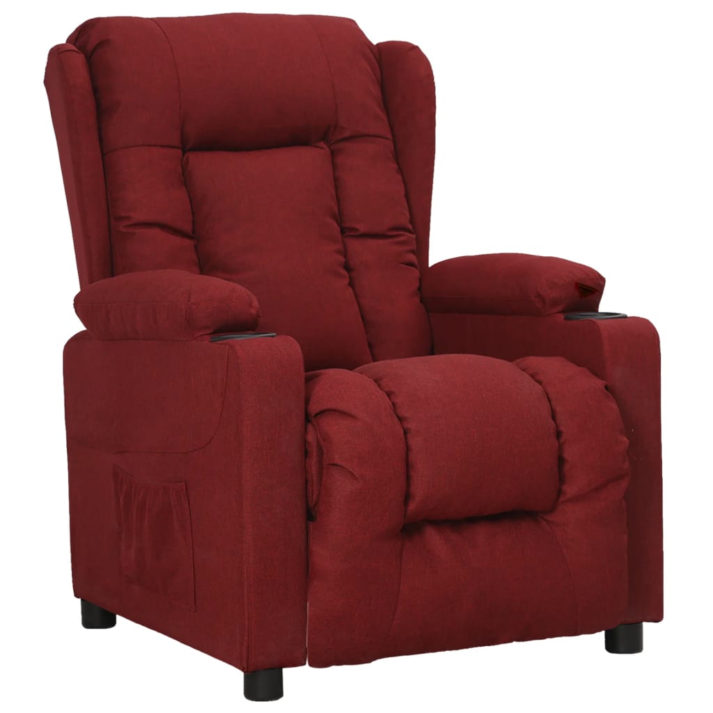 Fauteuil inclinable Rouge bordeaux Tissu - XIOS