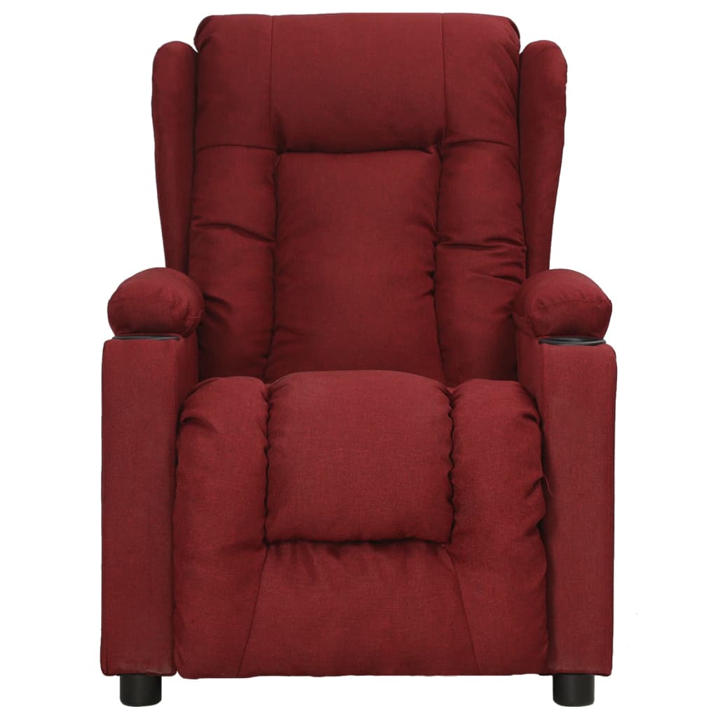 Fauteuil inclinable Rouge bordeaux Tissu - XIOS