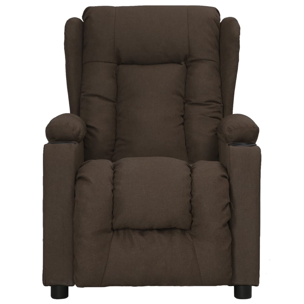 Fauteuil inclinable Marron foncé Tissu - XIOS