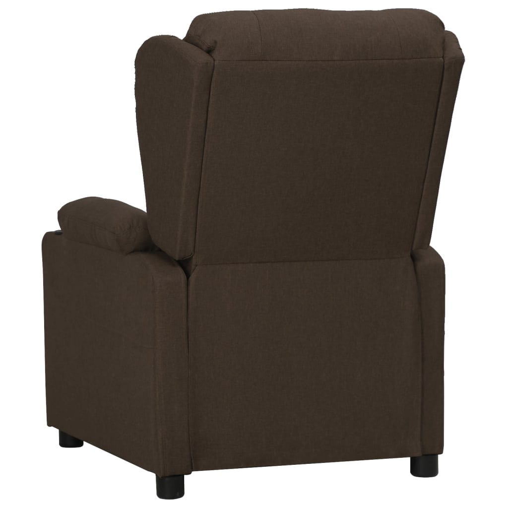 Fauteuil inclinable Marron foncé Tissu - XIOS
