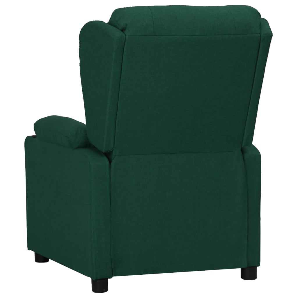 Fauteuil inclinable Vert foncé Tissu