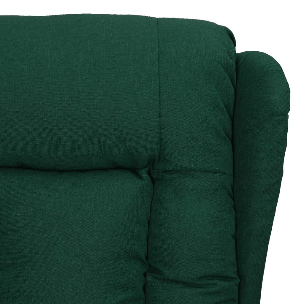 Fauteuil inclinable Vert foncé Tissu