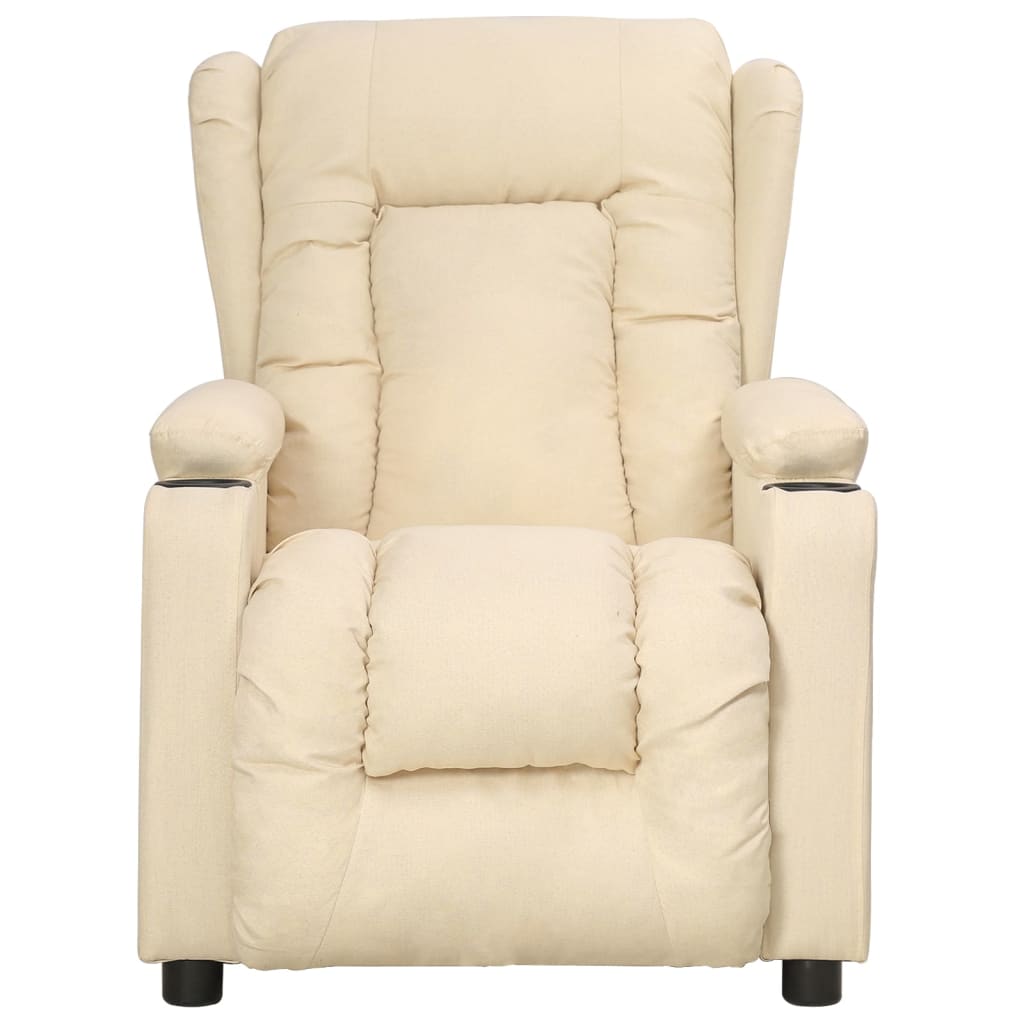 Fauteuil inclinable Crème Tissu - XIOS