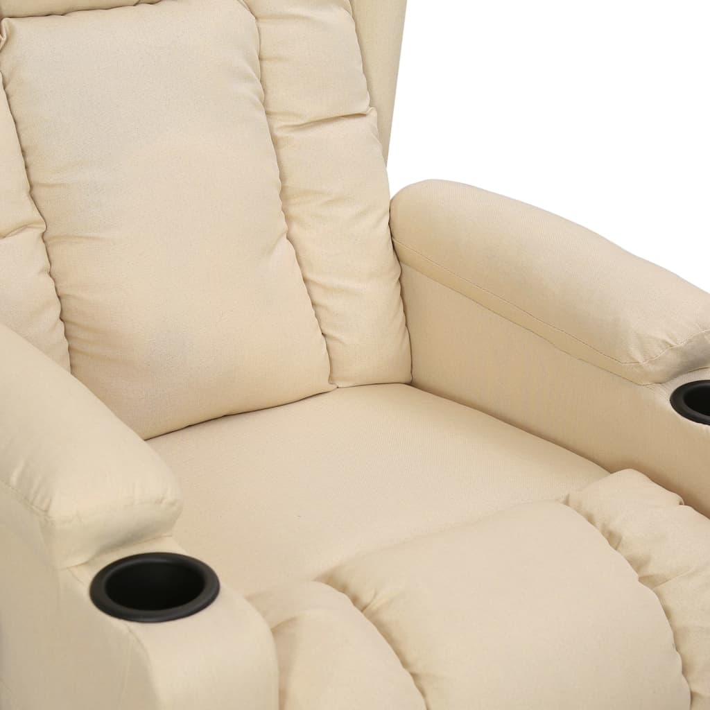 Fauteuil inclinable Crème Tissu - XIOS
