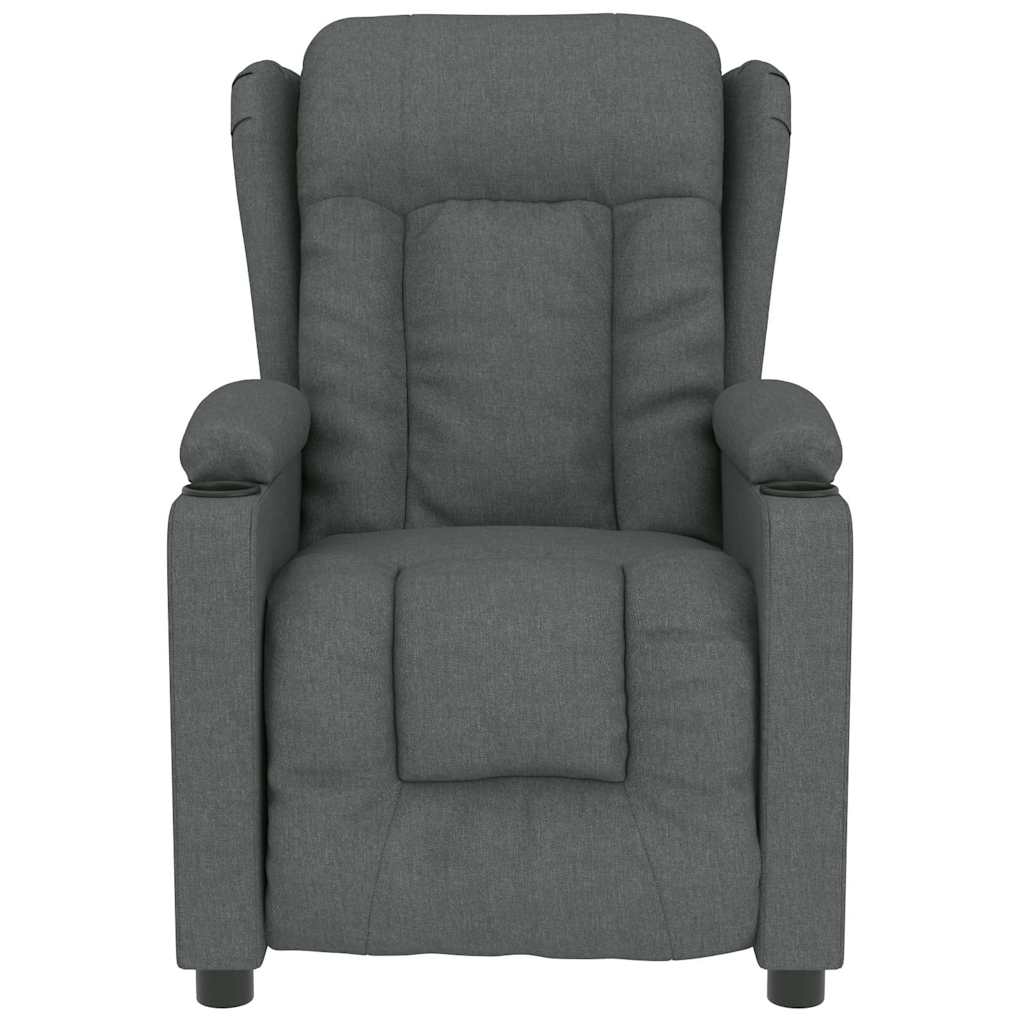 Fauteuil de massage Gris foncé Tissu