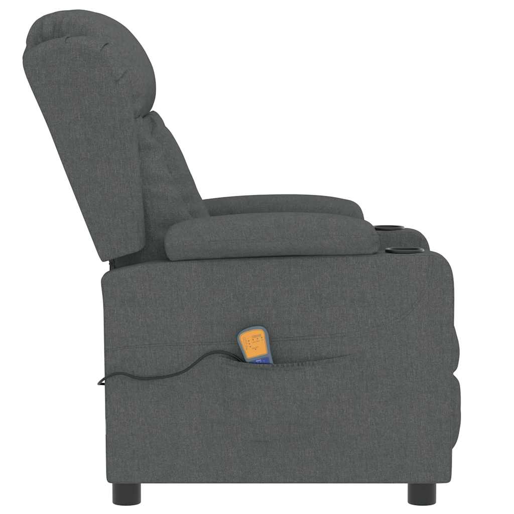 Fauteuil de massage Gris foncé Tissu - XIOS