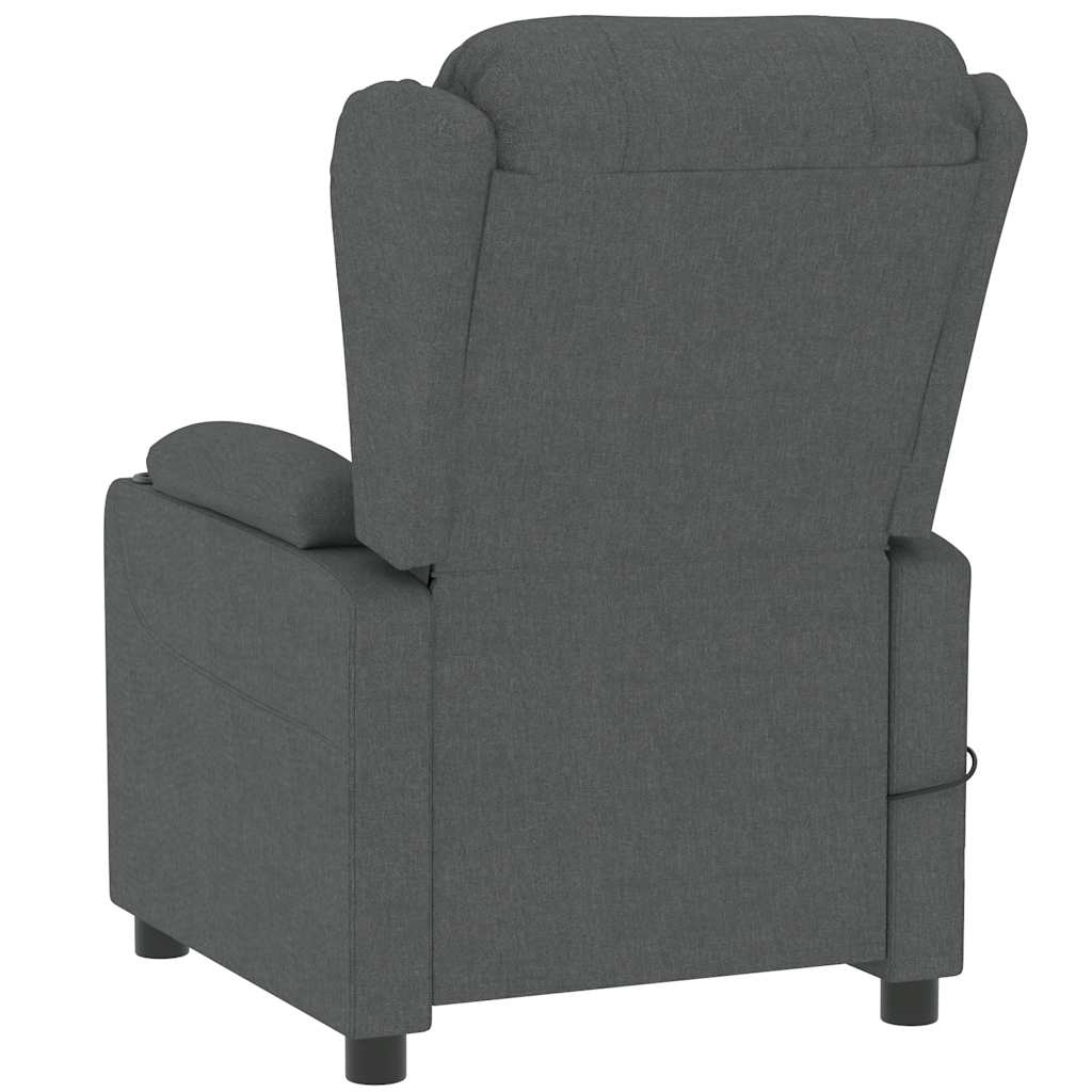 Fauteuil de massage Gris foncé Tissu