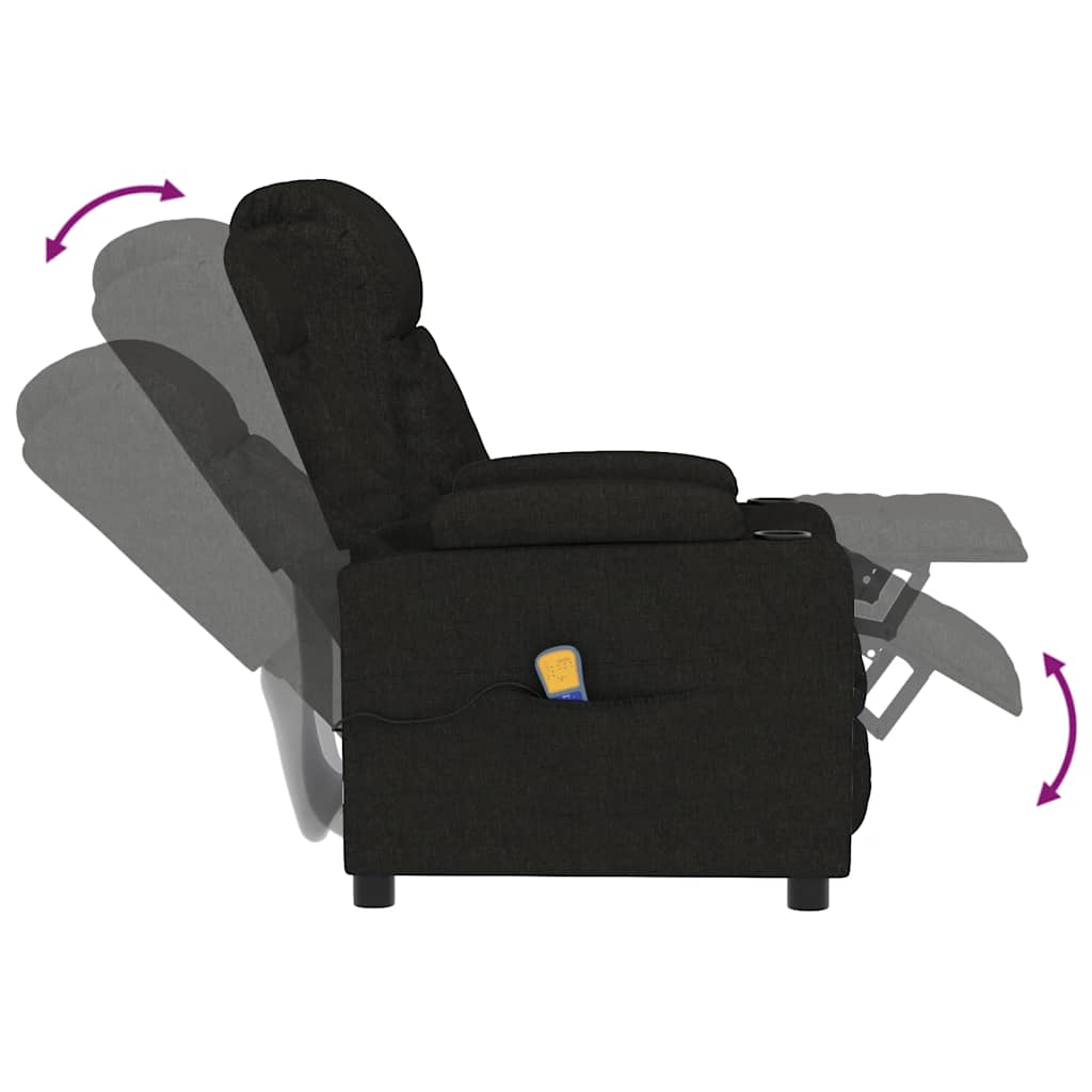 Fauteuil de massage Noir Tissu - XIOS