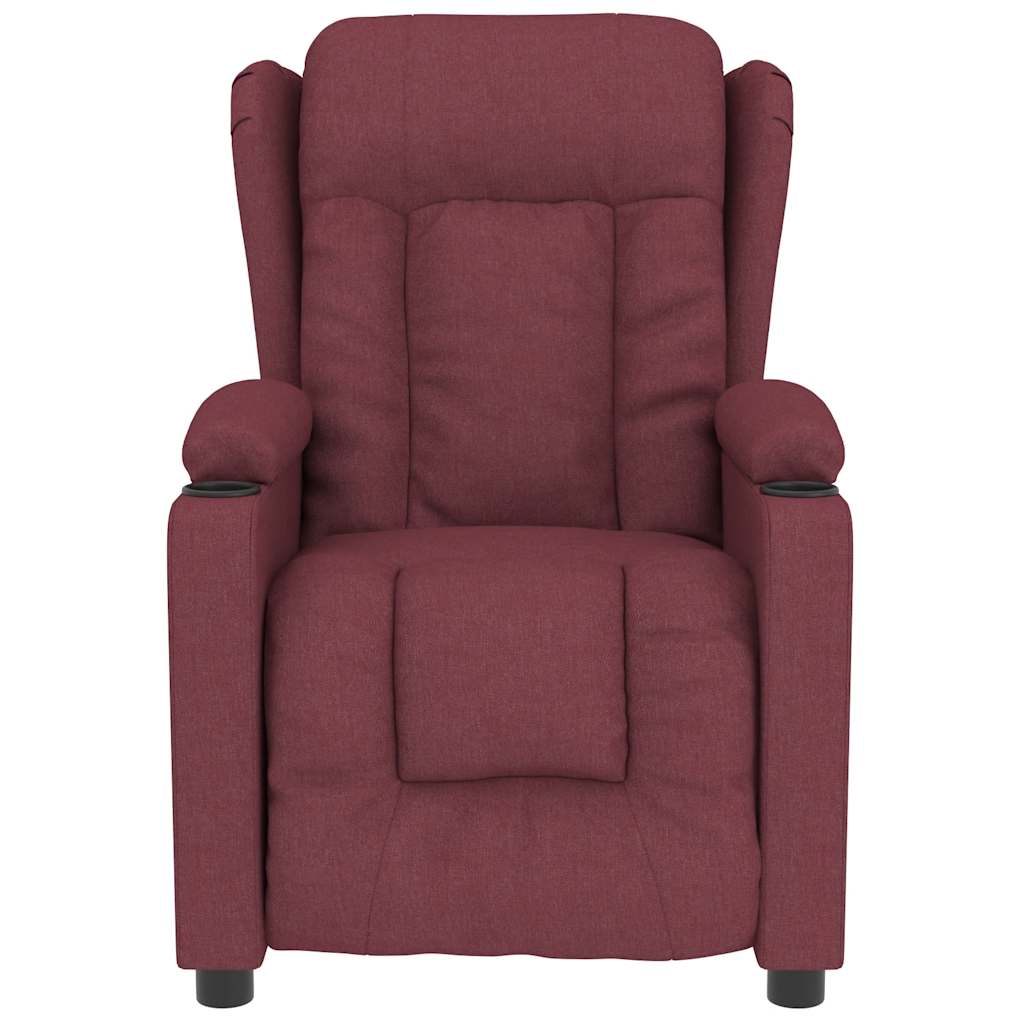 Fauteuil de massage Rouge bordeaux Tissu