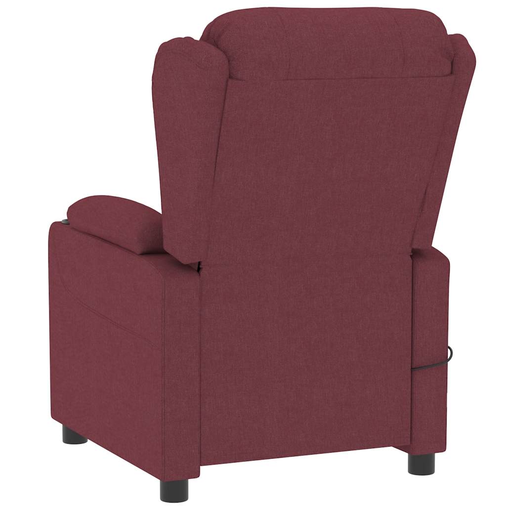 Fauteuil de massage Rouge bordeaux Tissu