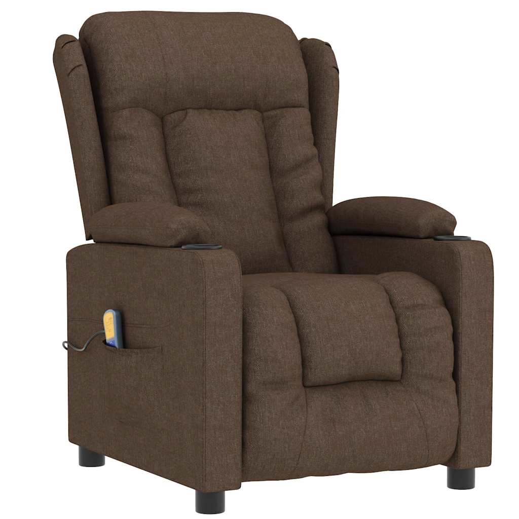 Fauteuil de massage Marron Tissu