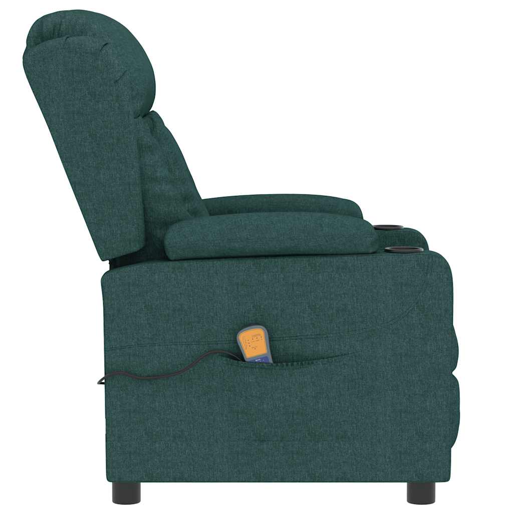 Fauteuil de massage Vert foncé Tissu - XIOS