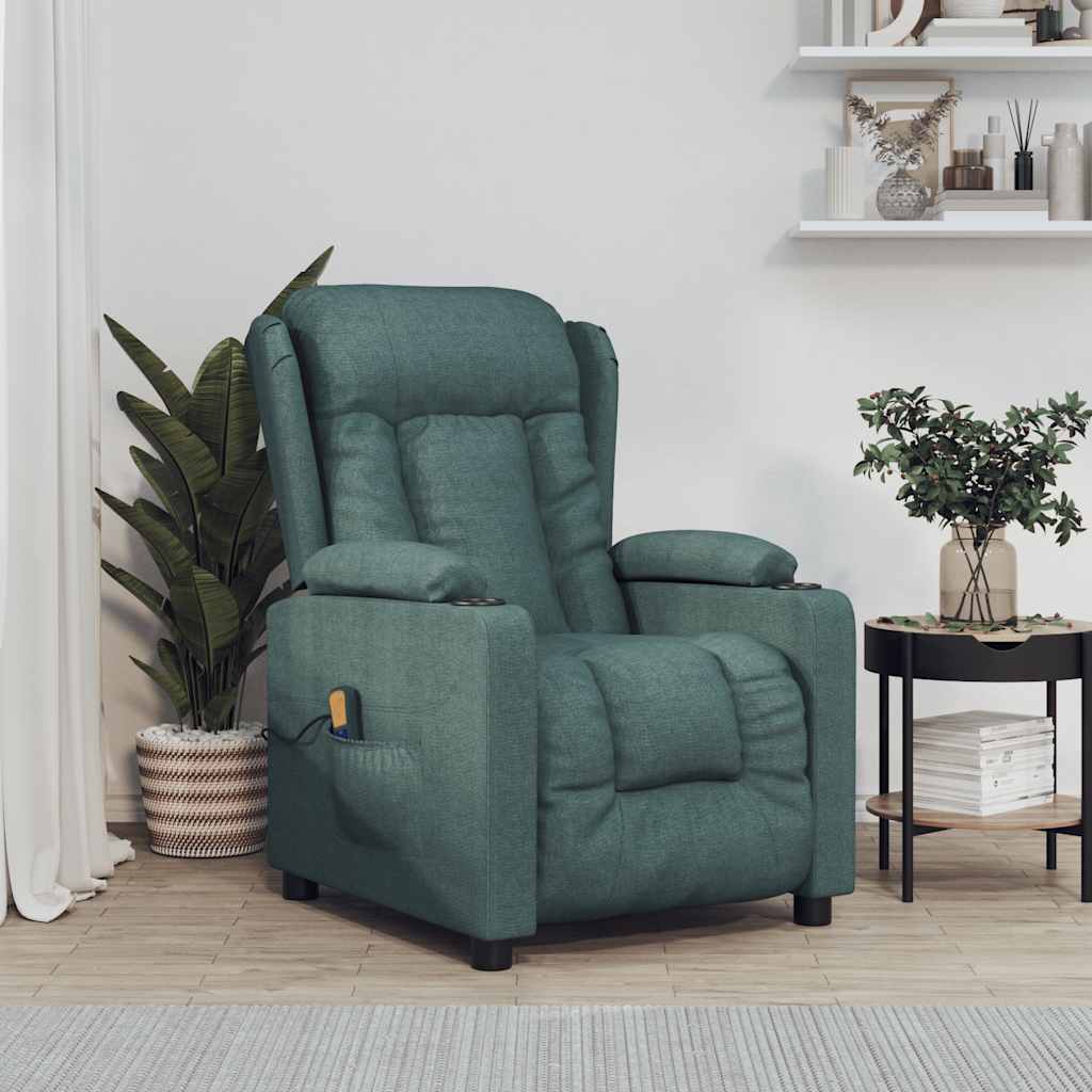 Fauteuil de massage Vert foncé Tissu - XIOS