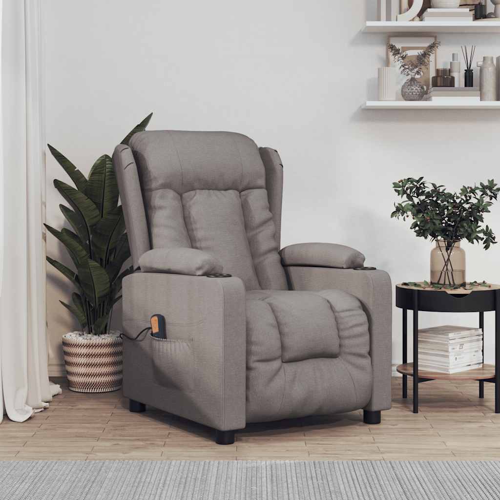 Fauteuil de massage Taupe Tissu - XIOS