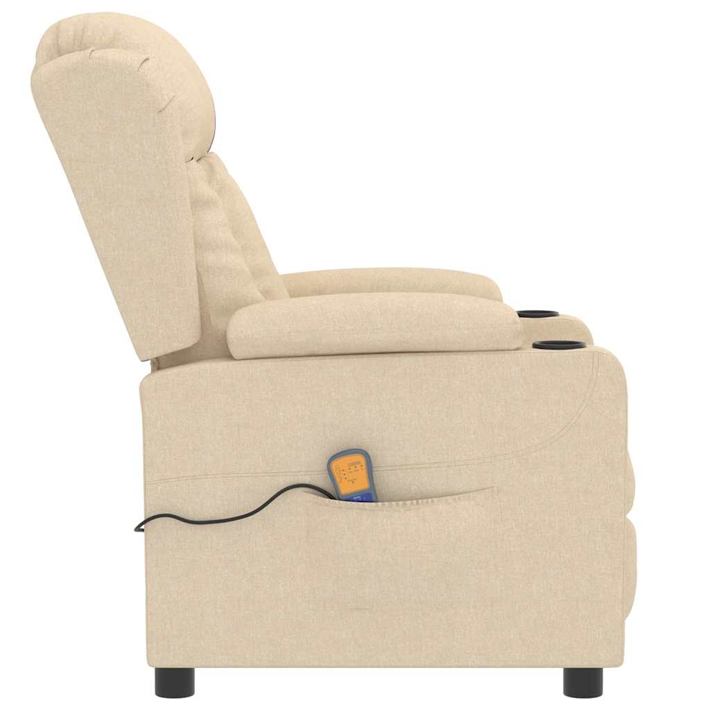 Fauteuil de massage Crème Tissu