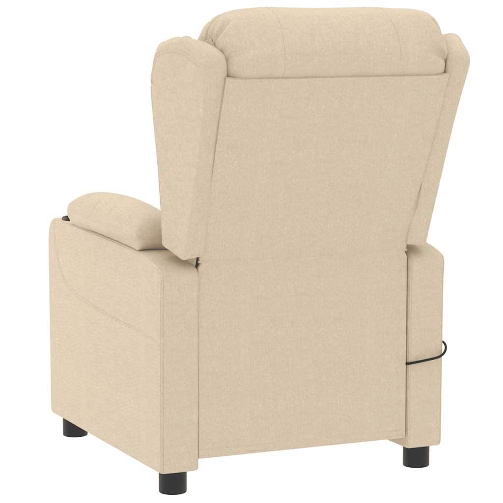 Fauteuil de massage Crème Tissu