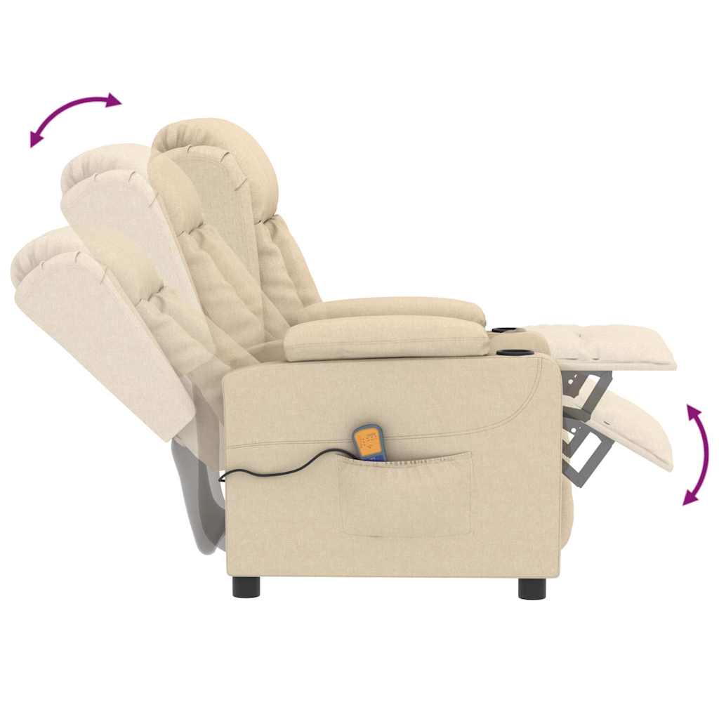 Fauteuil de massage Crème Tissu - XIOS