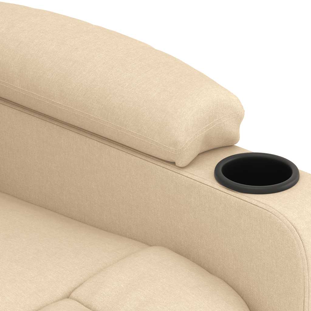 Fauteuil de massage Crème Tissu