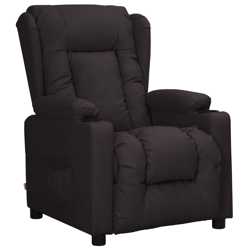 Fauteuil inclinable Noir Similicuir