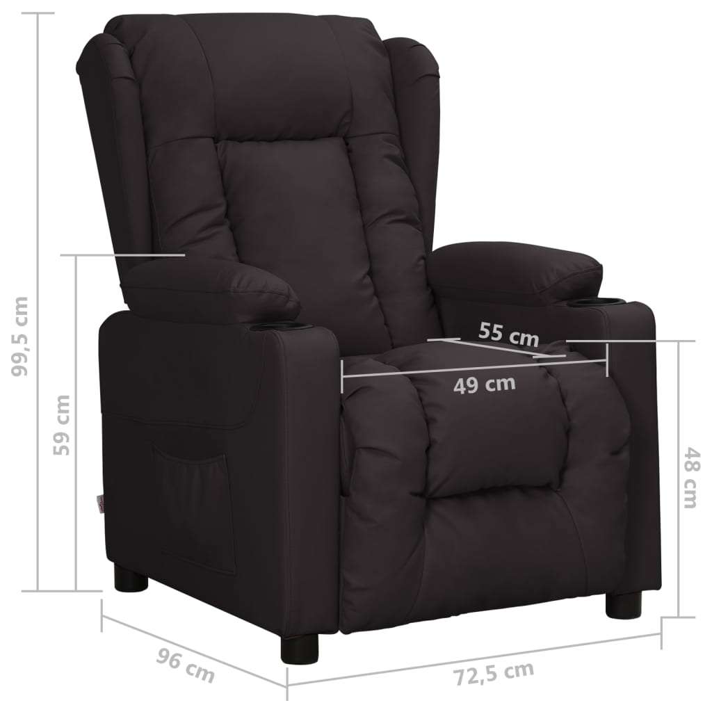 Fauteuil inclinable Noir Similicuir - XIOS