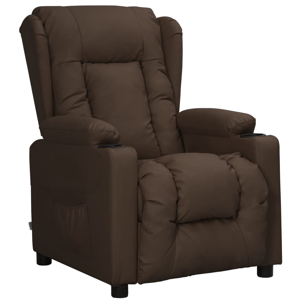 Fauteuil inclinable Marron Similicuir - XIOS