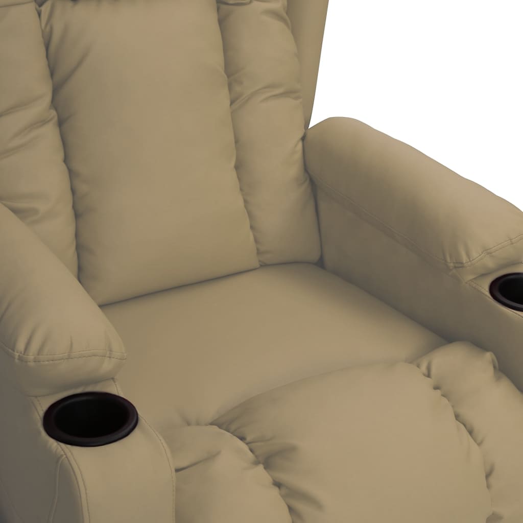 Fauteuil inclinable Cappuccino Similicuir - XIOS