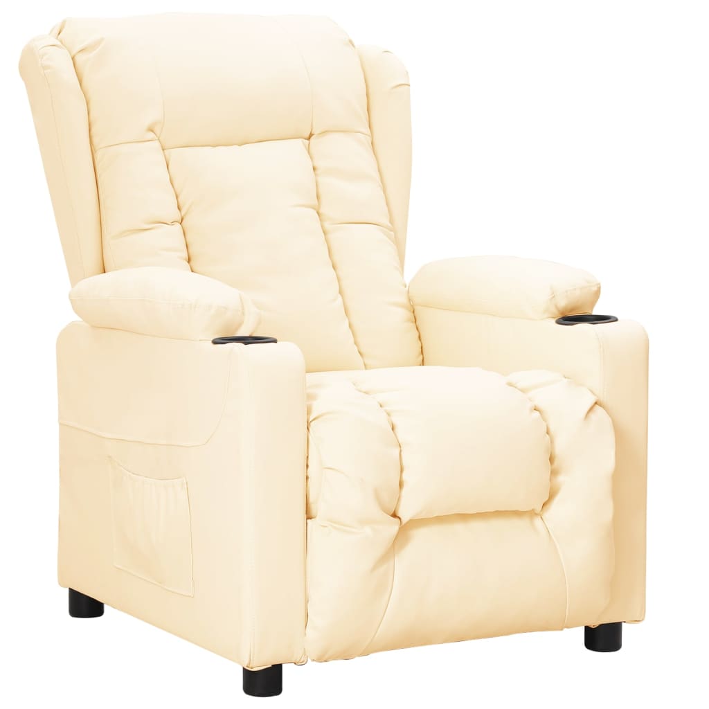Fauteuil inclinable Crème Similicuir - XIOS