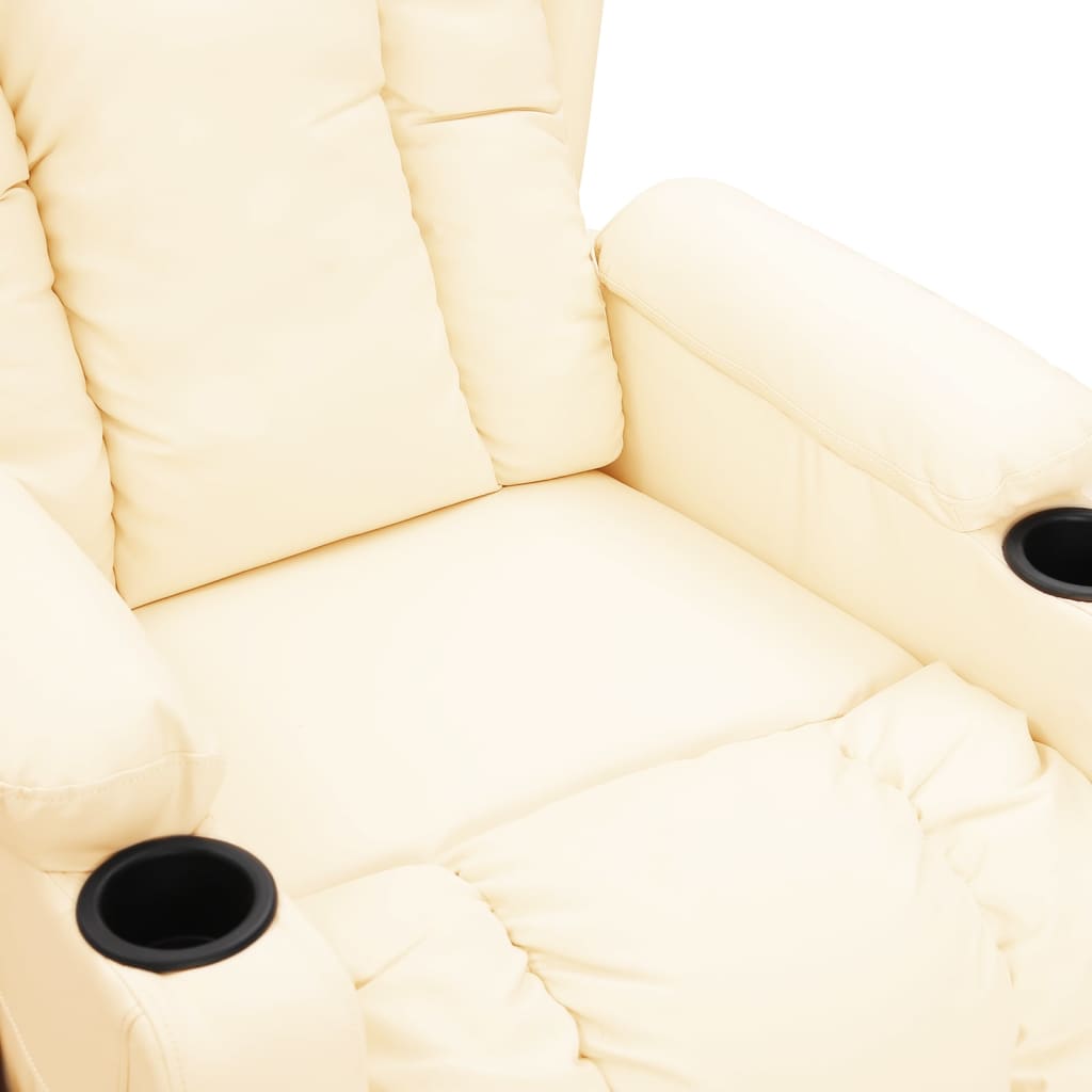 Fauteuil inclinable Crème Similicuir - XIOS