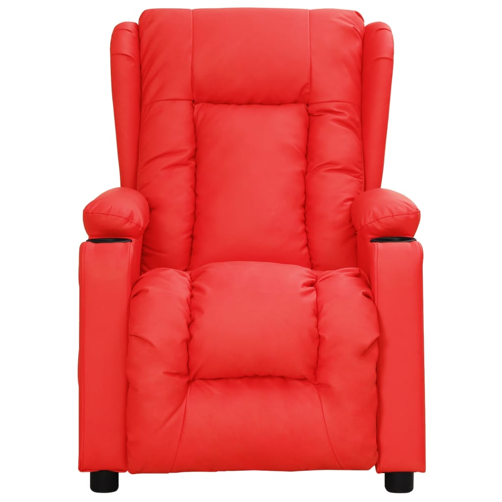 Fauteuil inclinable Rouge Similicuir