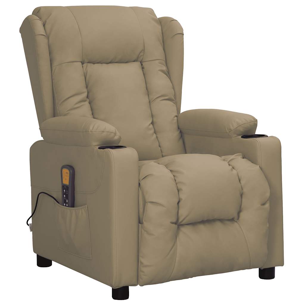 Fauteuil de massage Cappuccino Similicuir - XIOS