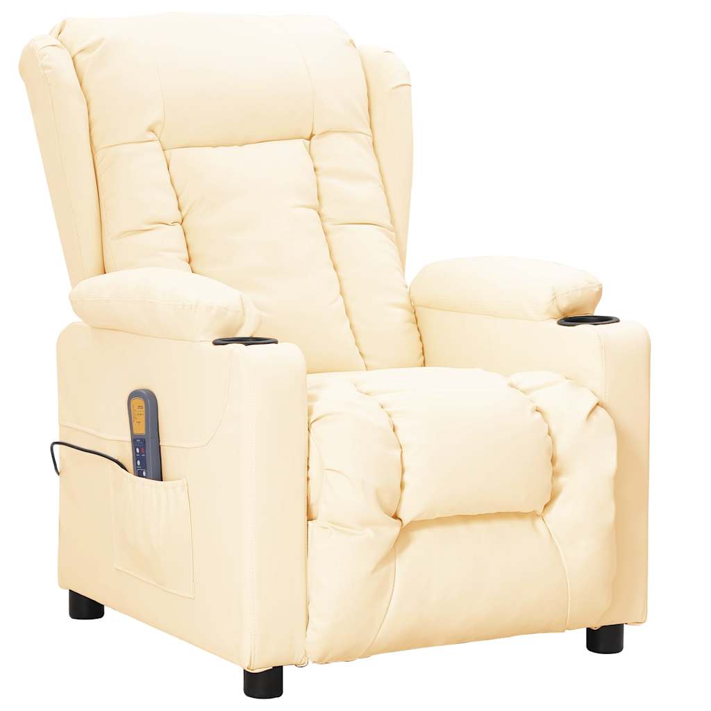 Fauteuil de massage Crème Similicuir - XIOS