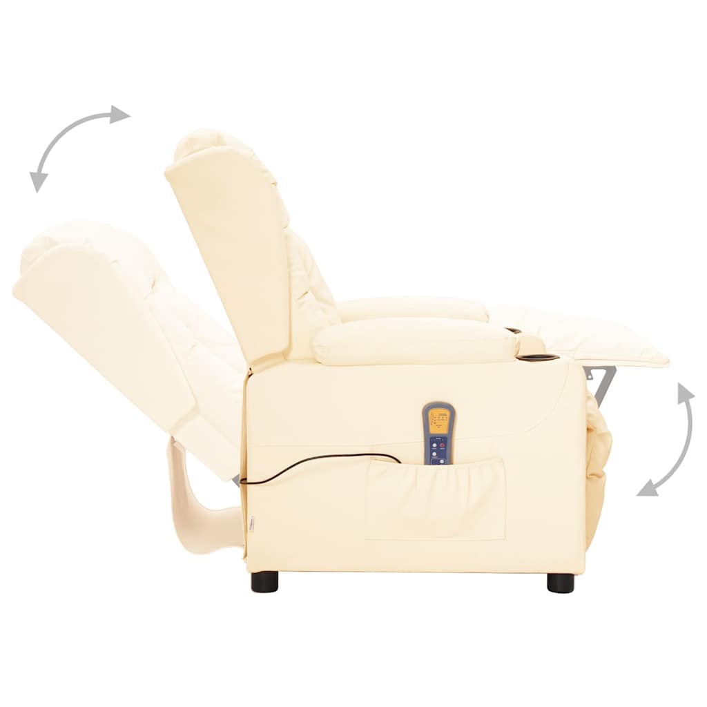 Fauteuil de massage Crème Similicuir - XIOS