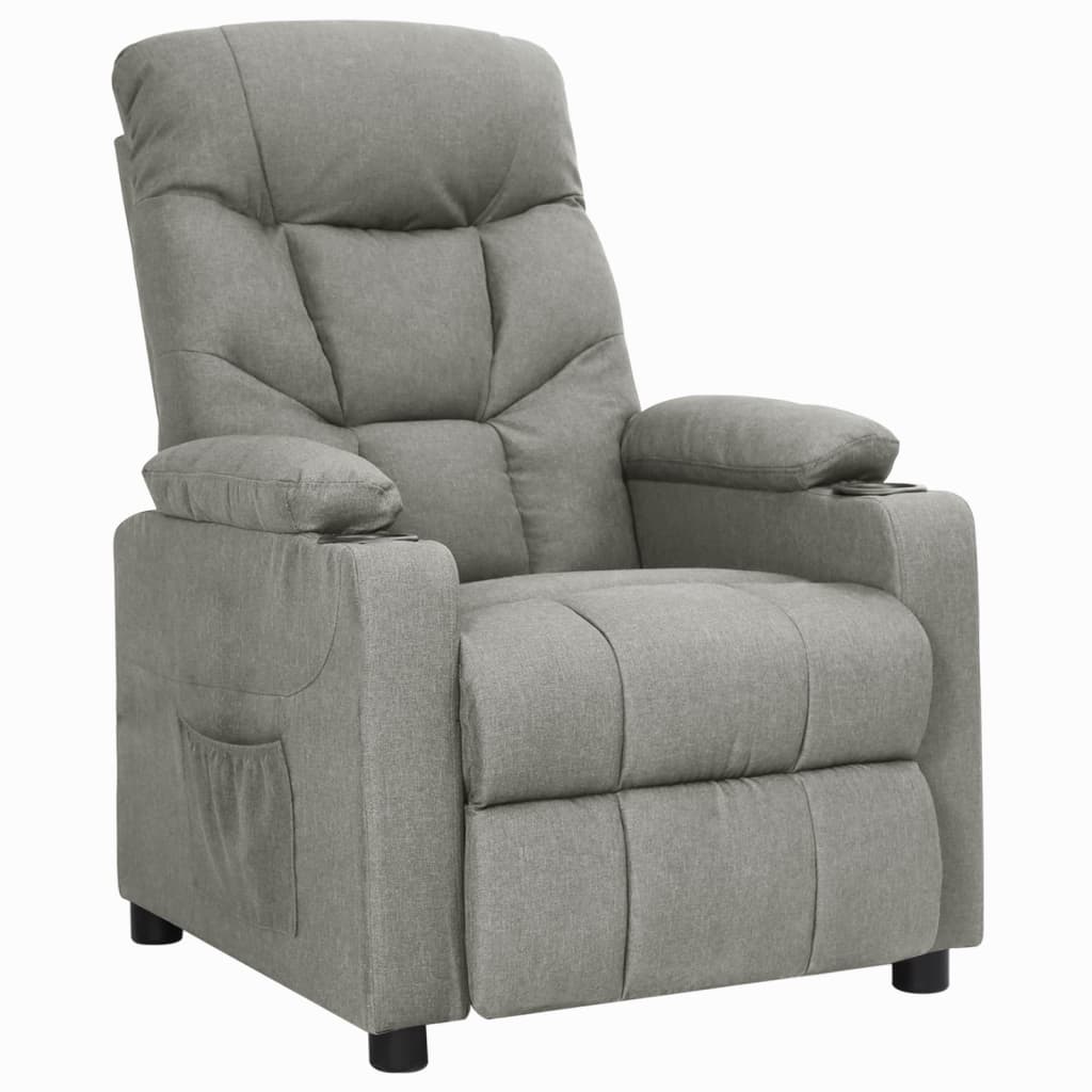 Fauteuil inclinable Gris clair Tissu - XIOS