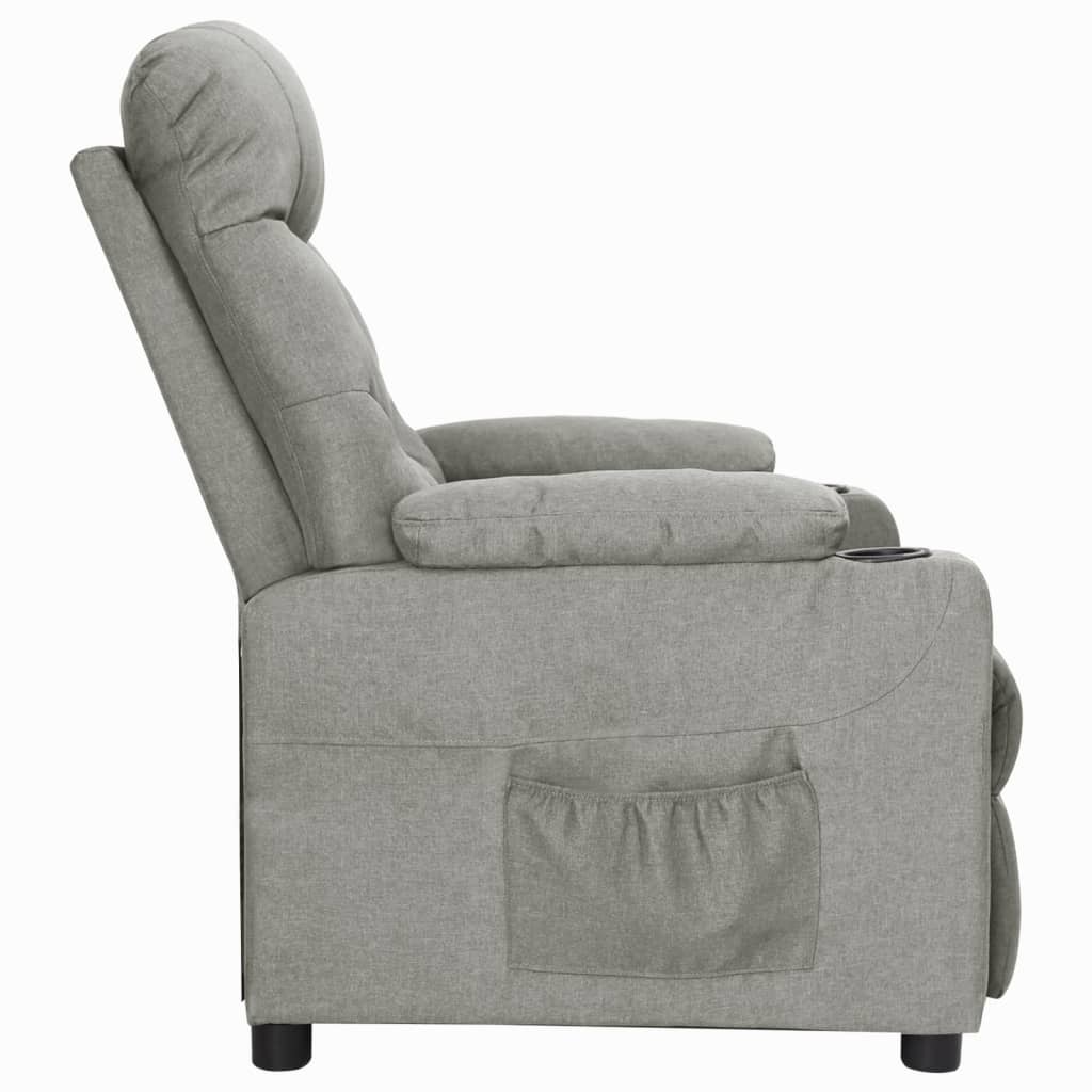 Fauteuil inclinable Gris clair Tissu - XIOS