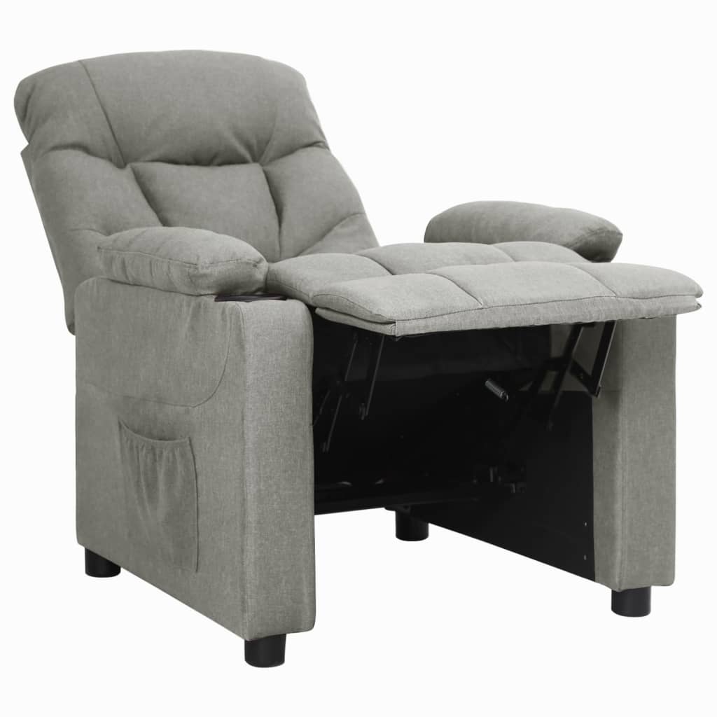 Fauteuil inclinable Gris clair Tissu - XIOS