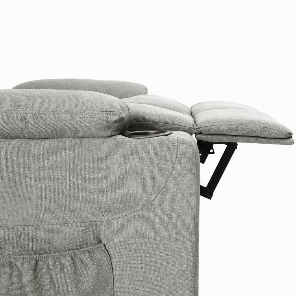 Fauteuil inclinable Gris clair Tissu - XIOS