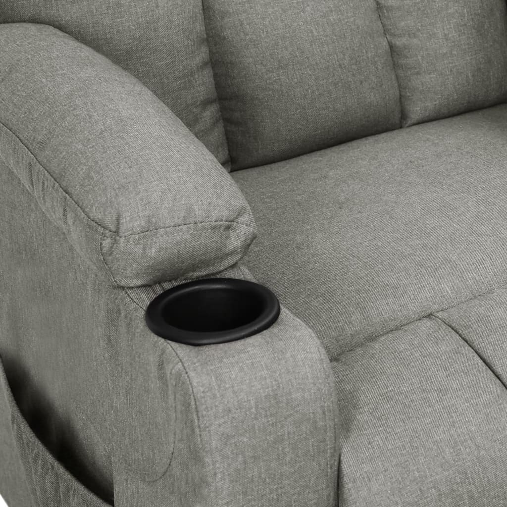 Fauteuil inclinable Gris clair Tissu - XIOS