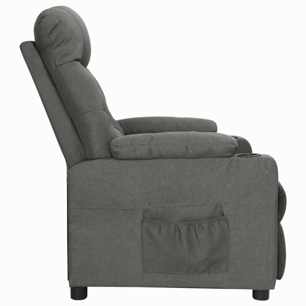 Fauteuil inclinable Gris foncé Tissu - XIOS