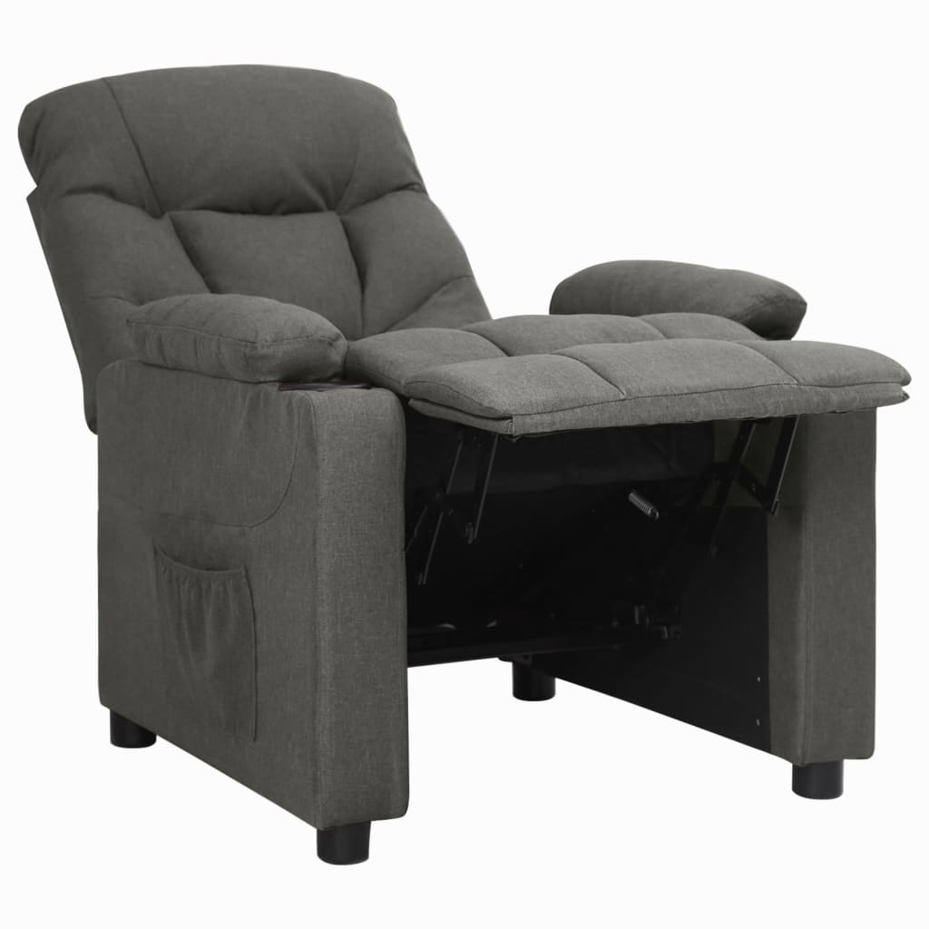 Fauteuil inclinable Gris foncé Tissu - XIOS