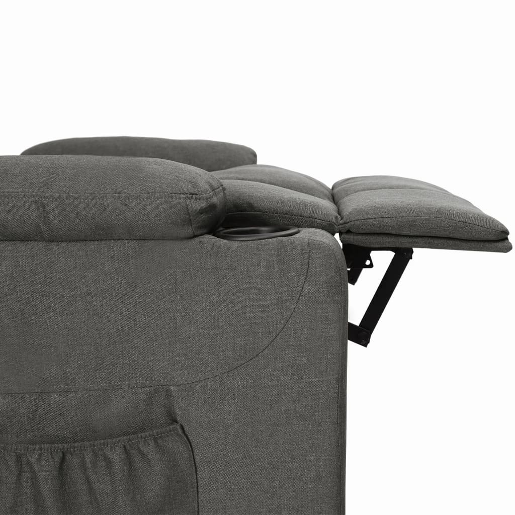 Fauteuil inclinable Gris foncé Tissu - XIOS