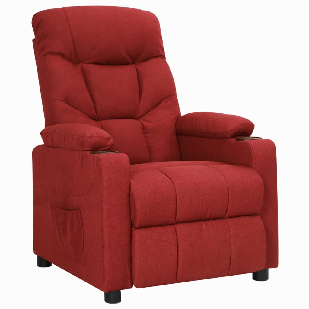 Fauteuil inclinable Rouge bordeaux Tissu - XIOS