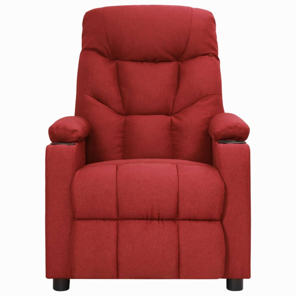 Fauteuil inclinable Rouge bordeaux Tissu - XIOS
