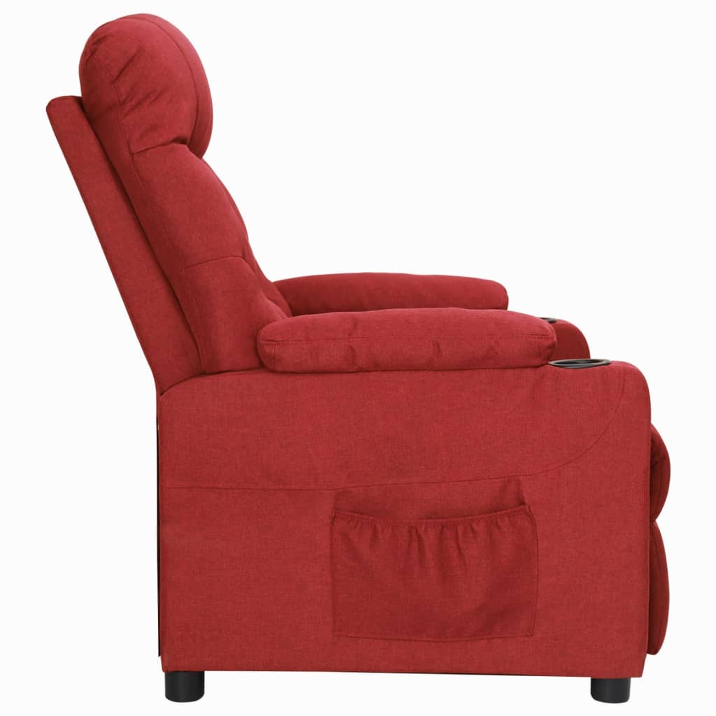 Fauteuil inclinable Rouge bordeaux Tissu - XIOS