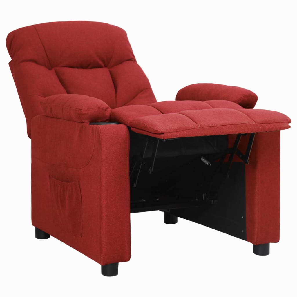 Fauteuil inclinable Rouge bordeaux Tissu - XIOS