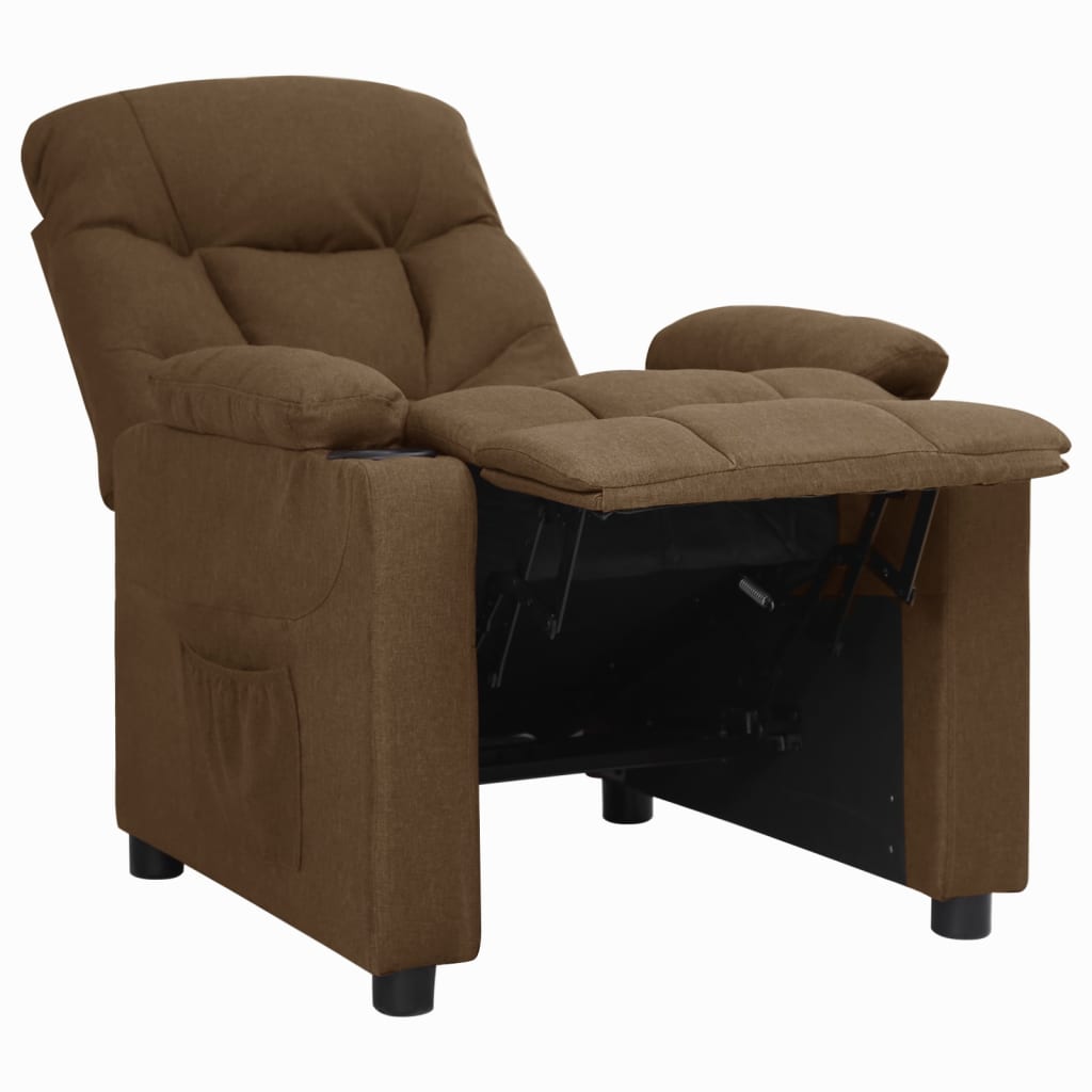 Fauteuil inclinable Marron Tissu - XIOS
