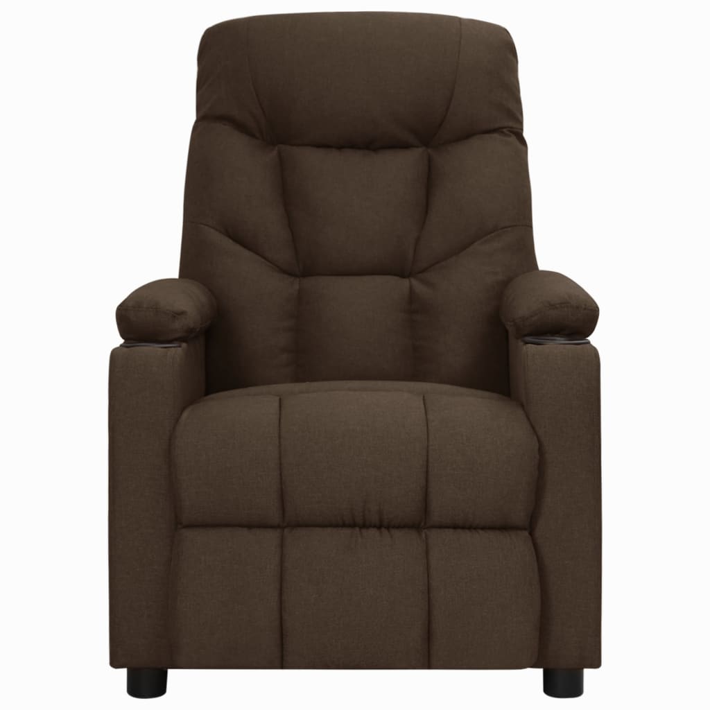 Fauteuil inclinable Marron foncé Tissu - XIOS